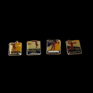 1992‎ Barcelona Summer Olympics Pins Lot of 4 Kodak Diving Volleyball Basketball